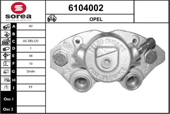 STARTCAR 6104002 - Тормозной суппорт autospares.lv