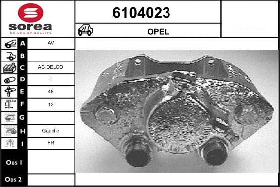 STARTCAR 6104023 - Тормозной суппорт autospares.lv