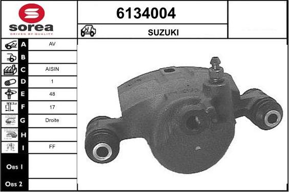 STARTCAR 6134004 - Тормозной суппорт autospares.lv