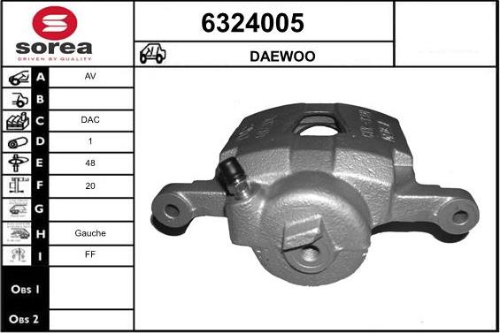 STARTCAR 6324005 - Тормозной суппорт autospares.lv