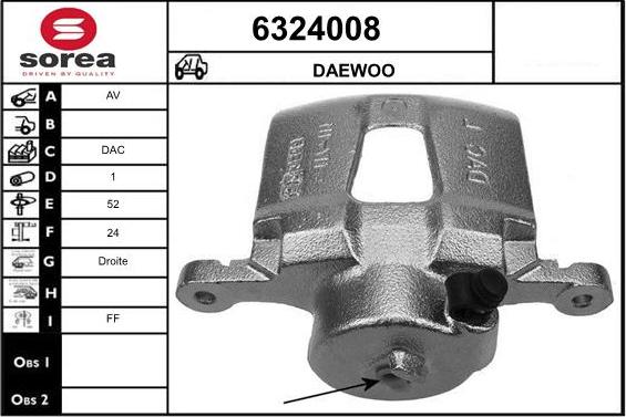 STARTCAR 6324008 - Тормозной суппорт autospares.lv