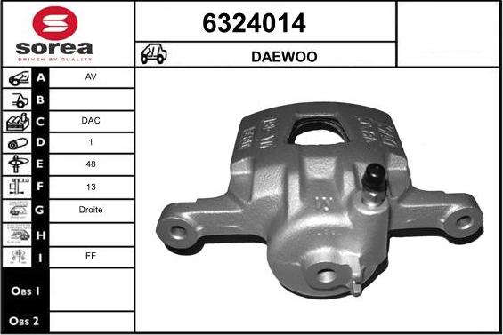 STARTCAR 6324014 - Тормозной суппорт autospares.lv