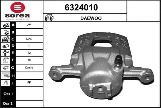 STARTCAR 6324010 - Тормозной суппорт autospares.lv