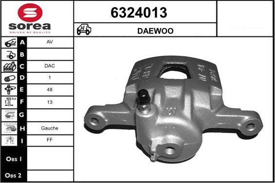 STARTCAR 6324013 - Тормозной суппорт autospares.lv