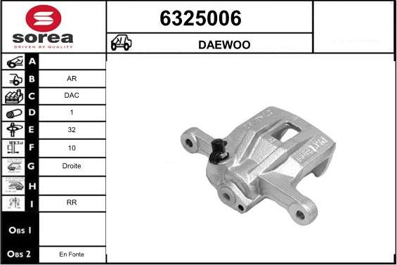 STARTCAR 6325006 - Тормозной суппорт autospares.lv