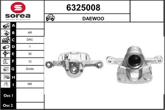 STARTCAR 6325008 - Тормозной суппорт autospares.lv