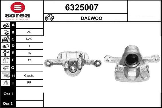 STARTCAR 6325007 - Тормозной суппорт autospares.lv