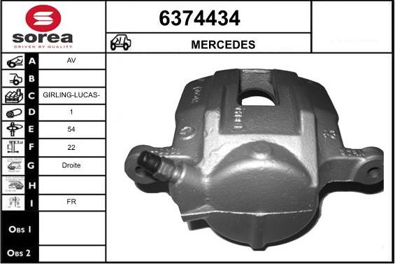 STARTCAR 6374434 - Тормозной суппорт autospares.lv