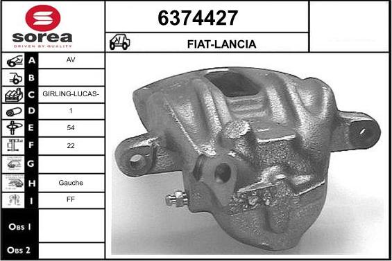 STARTCAR 6374427 - Тормозной суппорт autospares.lv