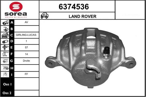 STARTCAR 6374536 - Тормозной суппорт autospares.lv