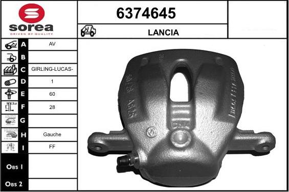 STARTCAR 6374645 - Тормозной суппорт autospares.lv