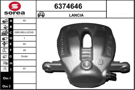 STARTCAR 6374646 - Тормозной суппорт autospares.lv