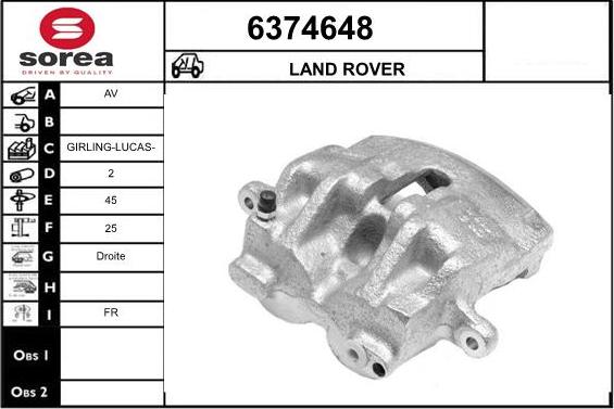 STARTCAR 6374648 - Тормозной суппорт autospares.lv