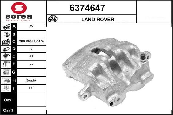 STARTCAR 6374647 - Тормозной суппорт autospares.lv