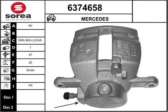 STARTCAR 6374658 - Тормозной суппорт autospares.lv