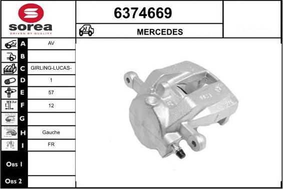 STARTCAR 6374669 - Тормозной суппорт autospares.lv