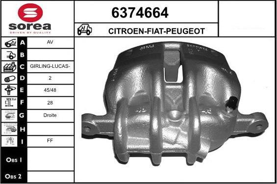 STARTCAR 6374664 - Тормозной суппорт autospares.lv