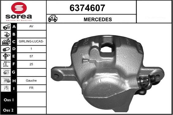 STARTCAR 6374607 - Тормозной суппорт autospares.lv