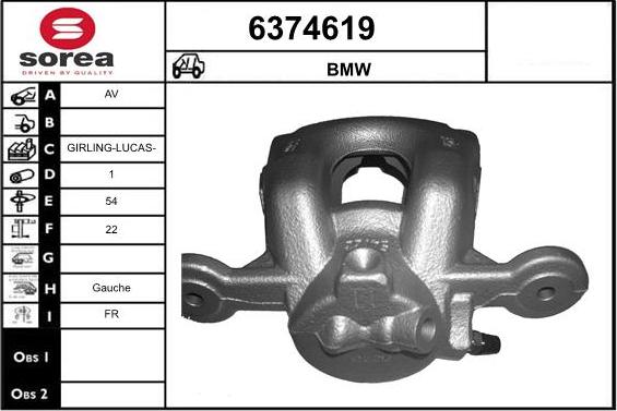 STARTCAR 6374619 - Тормозной суппорт autospares.lv