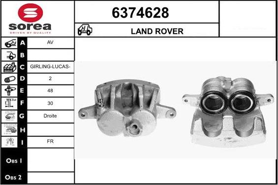 STARTCAR 6374628 - Тормозной суппорт autospares.lv