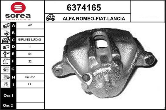 STARTCAR 6374165 - Тормозной суппорт autospares.lv