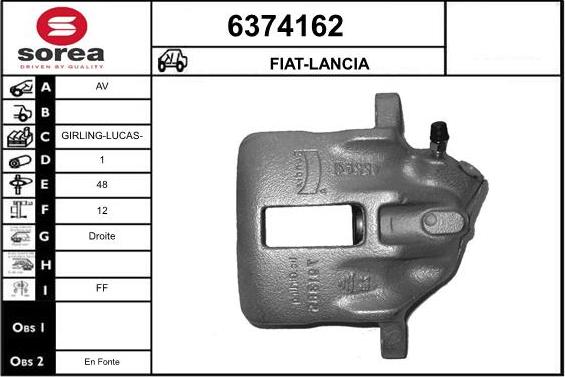 STARTCAR 6374162 - Тормозной суппорт autospares.lv