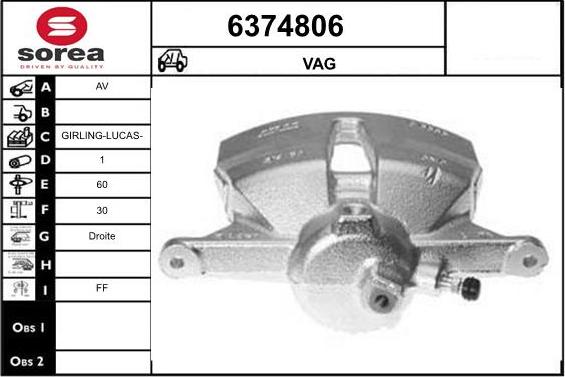 STARTCAR 6374806 - Тормозной суппорт autospares.lv