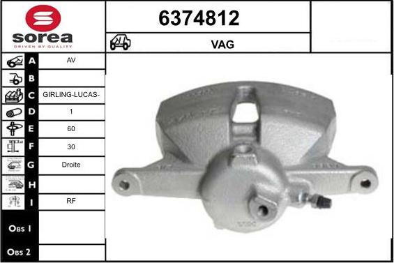 STARTCAR 6374812 - Тормозной суппорт autospares.lv