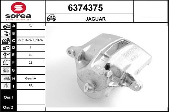 STARTCAR 6374375 - Тормозной суппорт autospares.lv