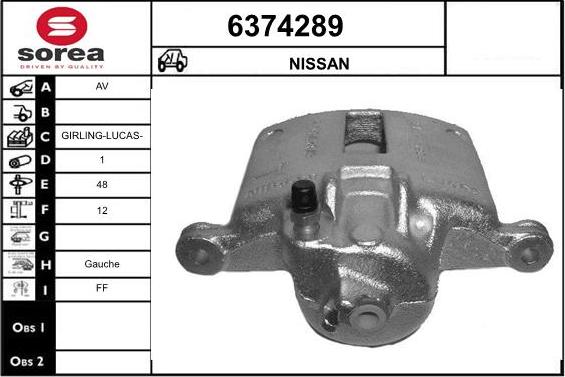 STARTCAR 6374289 - Тормозной суппорт autospares.lv