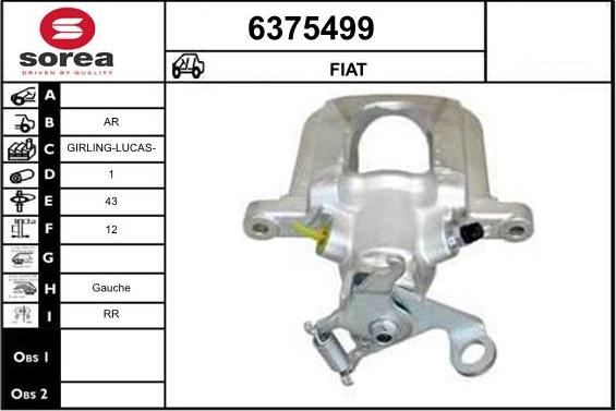 STARTCAR 6375499 - Тормозной суппорт autospares.lv