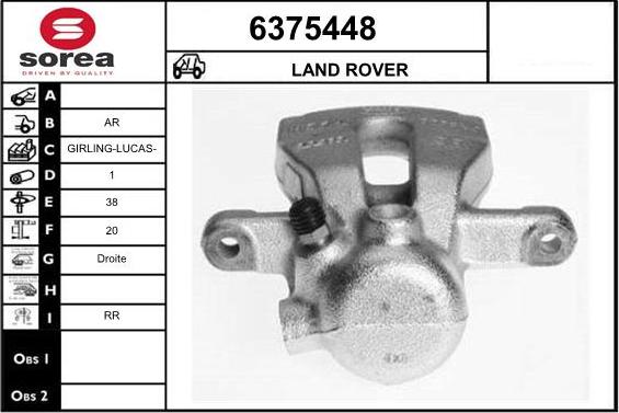 STARTCAR 6375448 - Тормозной суппорт autospares.lv