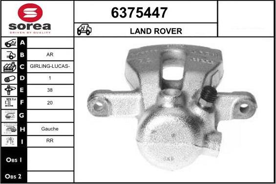 STARTCAR 6375447 - Тормозной суппорт autospares.lv