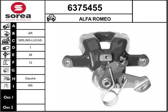 STARTCAR 6375455 - Тормозной суппорт autospares.lv