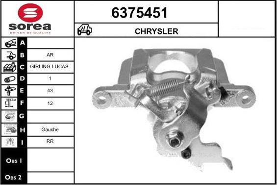 STARTCAR 6375451 - Тормозной суппорт autospares.lv