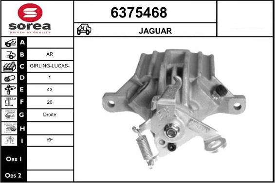 STARTCAR 6375468 - Тормозной суппорт autospares.lv