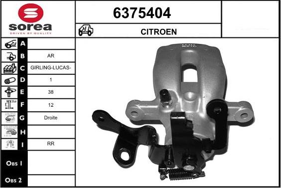 STARTCAR 6375404 - Тормозной суппорт autospares.lv