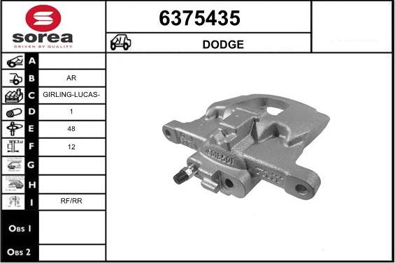 STARTCAR 6375435 - Тормозной суппорт autospares.lv