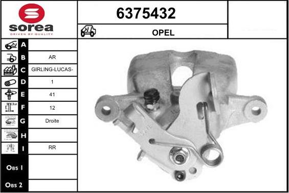 STARTCAR 6375432 - Тормозной суппорт autospares.lv