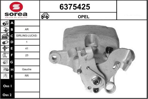 STARTCAR 6375425 - Тормозной суппорт autospares.lv