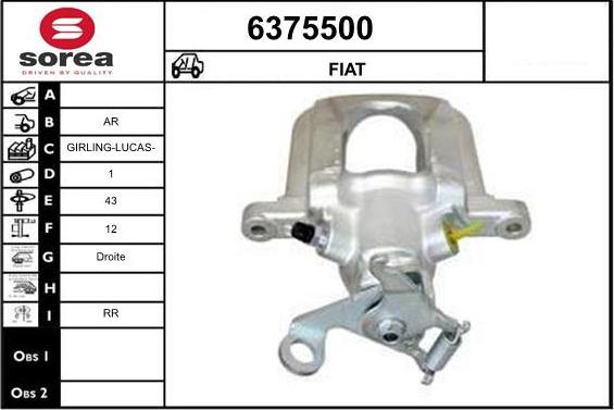 STARTCAR 6375500 - Тормозной суппорт autospares.lv