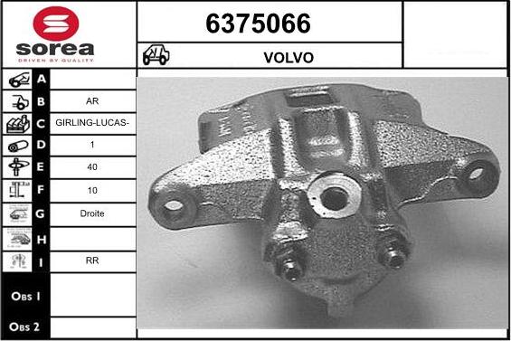 STARTCAR 6375066 - Тормозной суппорт autospares.lv