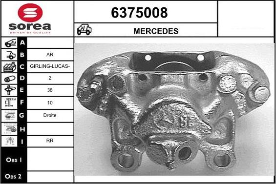 STARTCAR 6375008 - Тормозной суппорт autospares.lv