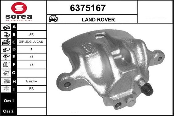 STARTCAR 6375167 - Тормозной суппорт autospares.lv