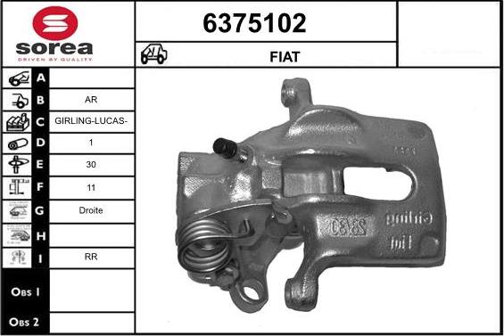 STARTCAR 6375102 - Тормозной суппорт autospares.lv