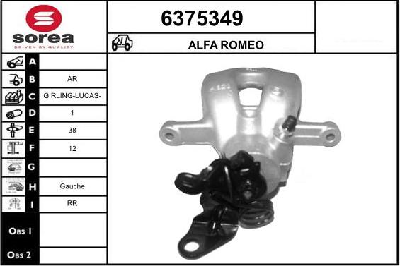 STARTCAR 6375349 - Тормозной суппорт autospares.lv