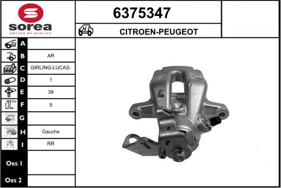 STARTCAR 6375347 - Тормозной суппорт autospares.lv