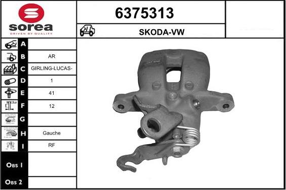 STARTCAR 6375313 - Тормозной суппорт autospares.lv