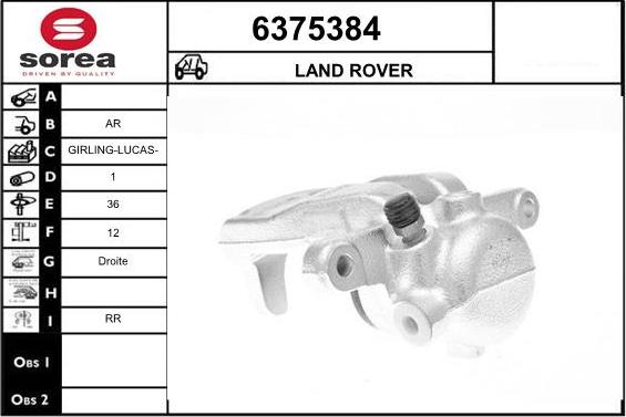 STARTCAR 6375384 - Тормозной суппорт autospares.lv