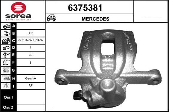 STARTCAR 6375381 - Тормозной суппорт autospares.lv